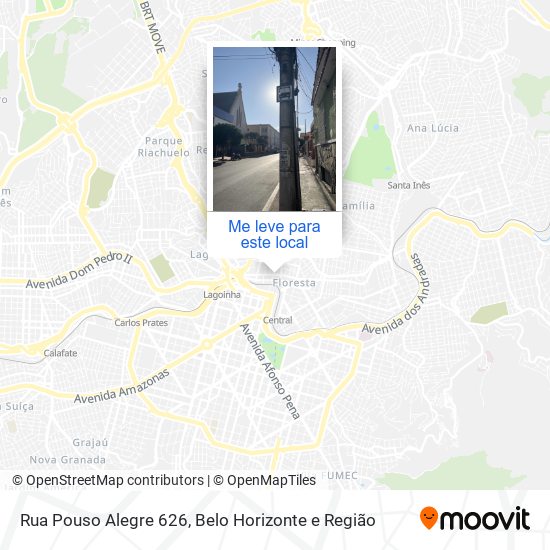 Rua Pouso Alegre 626 mapa