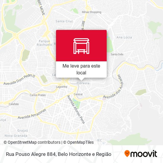 Rua Pouso Alegre 884 mapa