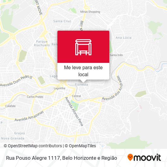 Rua Pouso Alegre 1117 mapa