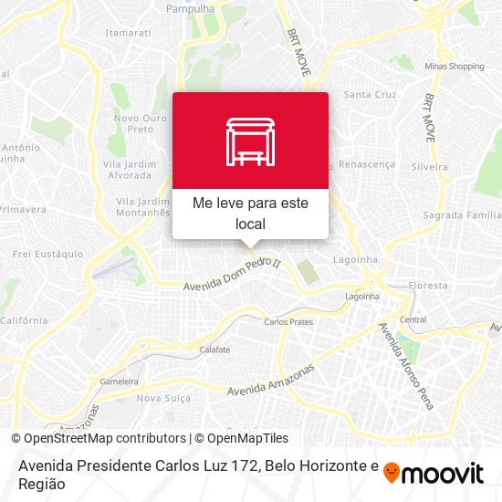 Avenida Presidente Carlos Luz 172 mapa