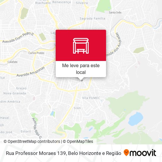 Rua Professor Moraes 139 mapa