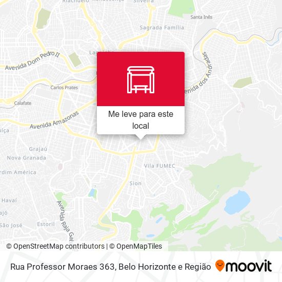 Rua Professor Moraes 363 mapa