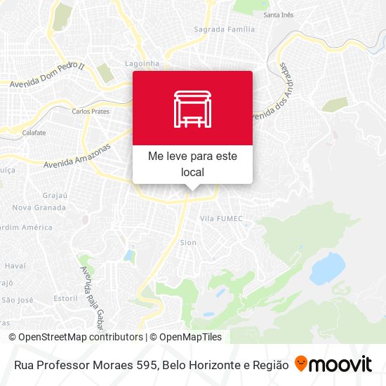 Rua Professor Moraes 595 mapa