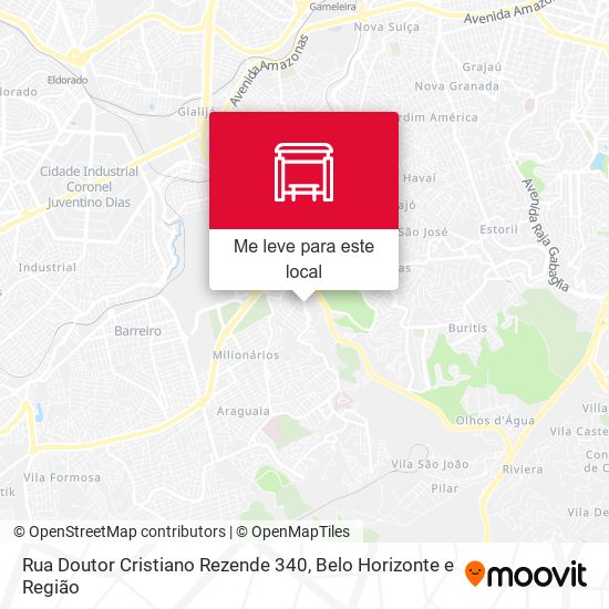 Rua Doutor Cristiano Rezende 340 mapa