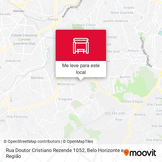 Rua Doutor Cristiano Rezende 1052 mapa