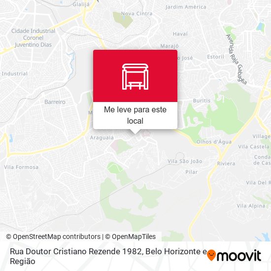 Rua Doutor Cristiano Rezende 1982 mapa
