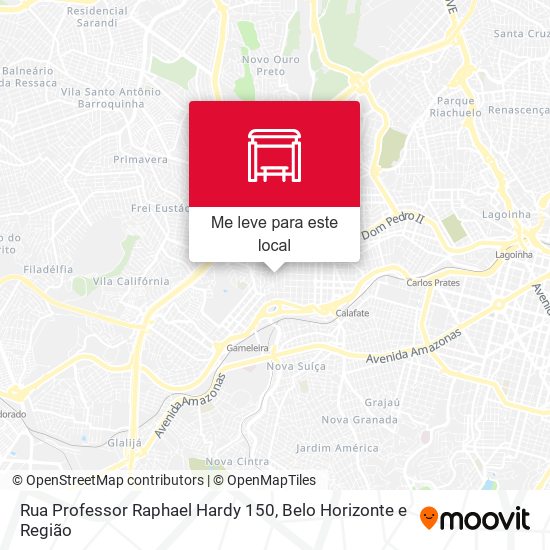 Rua Professor Raphael Hardy 150 mapa