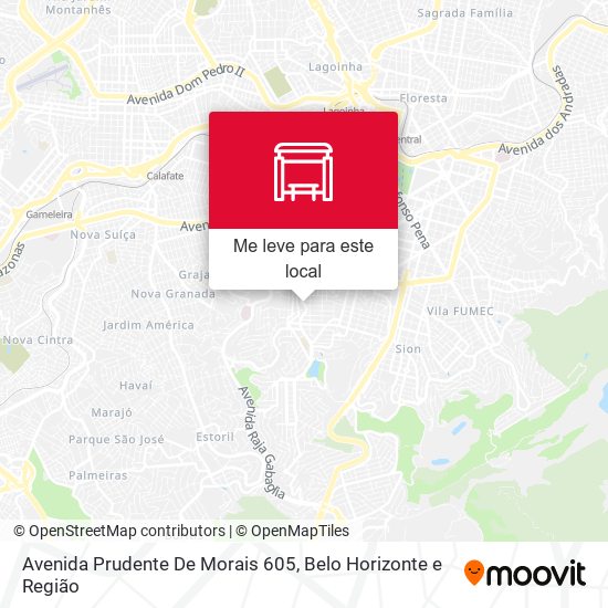 Avenida Prudente De Morais 605 mapa
