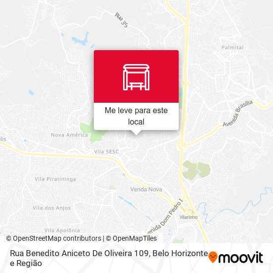 Rua Benedito Aniceto De Oliveira 109 mapa