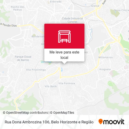 Rua Dona Ambrozina 106 mapa