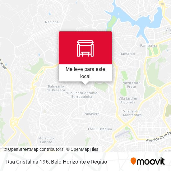 Rua Cristalina 196 mapa