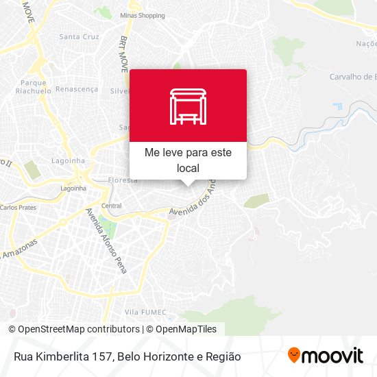 Rua Kimberlita 157 mapa