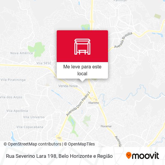 Rua Severino Lara 198 mapa