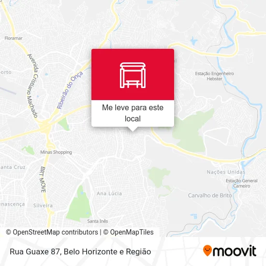 Rua Guaxe 87 mapa