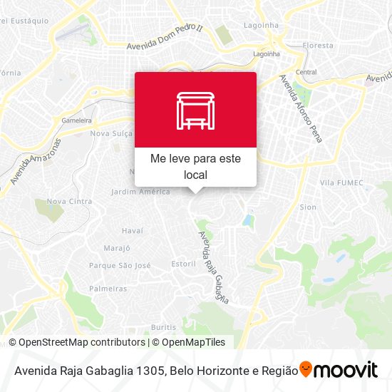 Avenida Raja Gabaglia 1305 mapa