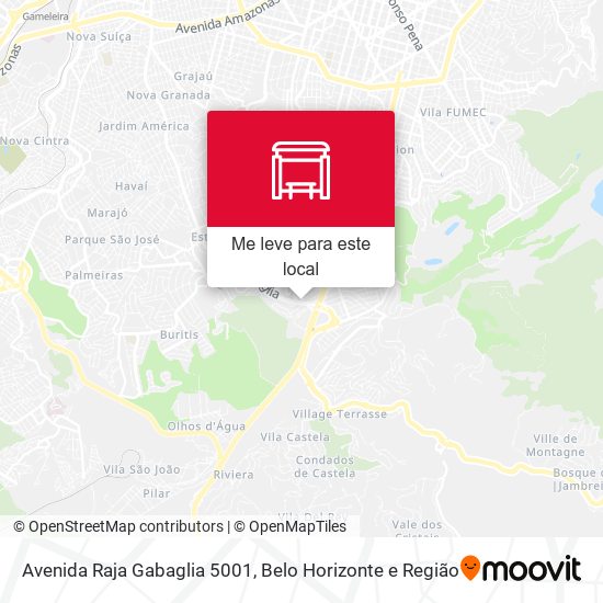 Avenida Raja Gabaglia 5001 mapa