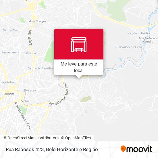 Rua Raposos 423 mapa