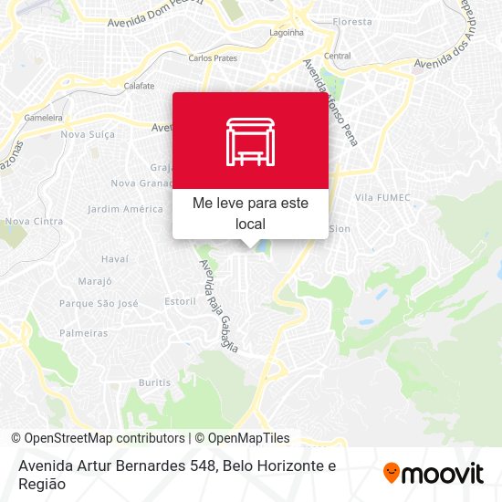 Avenida Artur Bernardes 548 mapa