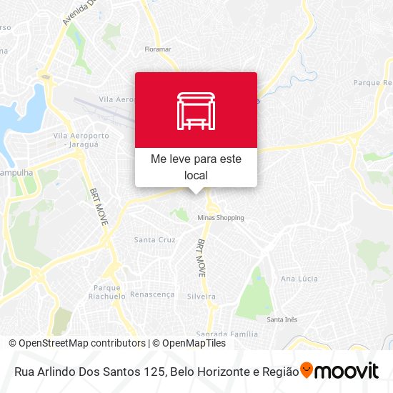 Rua Arlindo Dos Santos 125 mapa