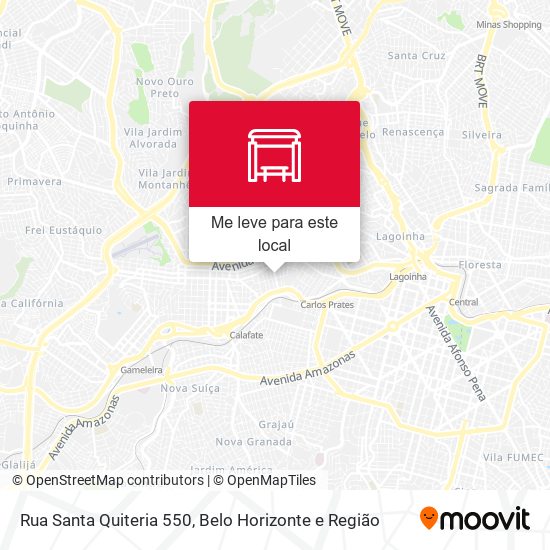 Rua Santa Quiteria 550 mapa