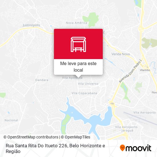 Rua Santa Rita Do Itueto 226 mapa