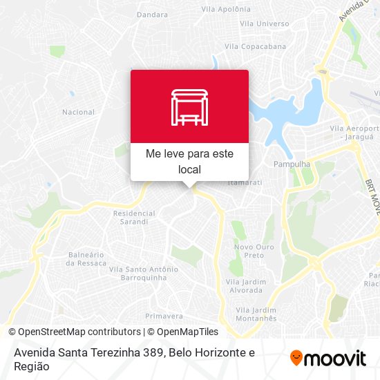 Avenida Santa Terezinha 389 mapa