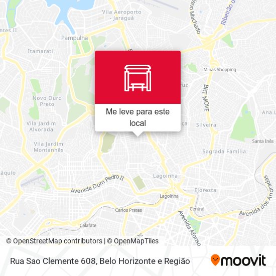 Rua Sao Clemente 608 mapa