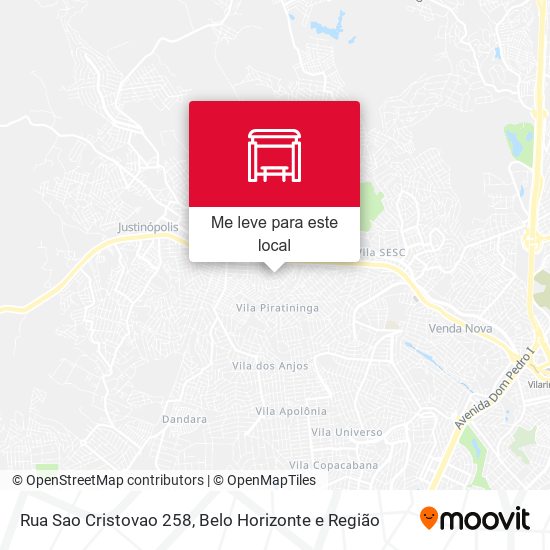 Rua Sao Cristovao 258 mapa