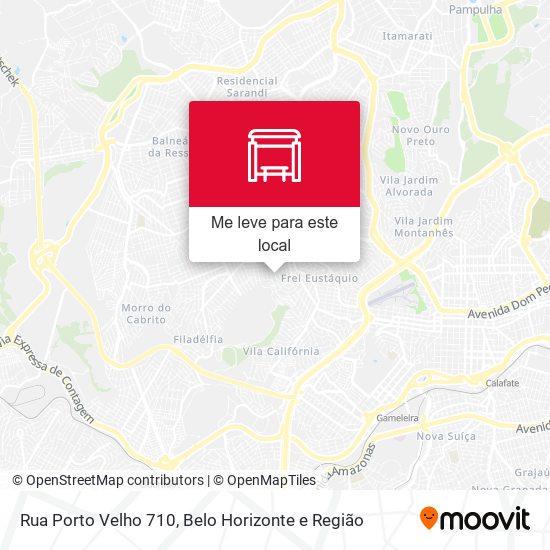 Rua Porto Velho 710 mapa