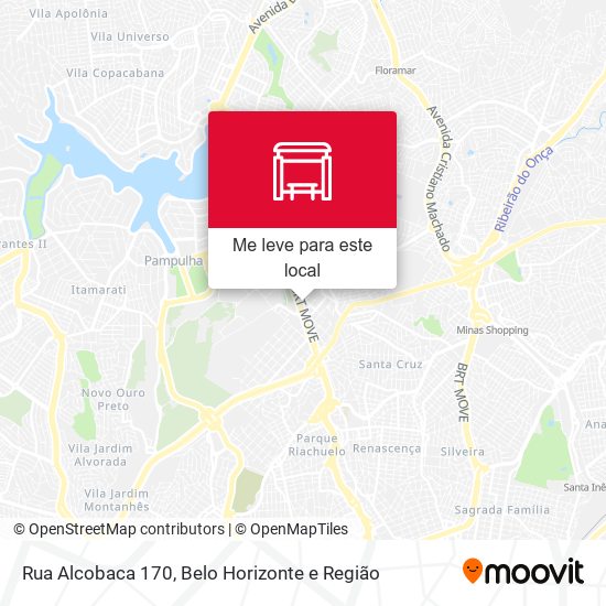 Rua Alcobaca 170 mapa