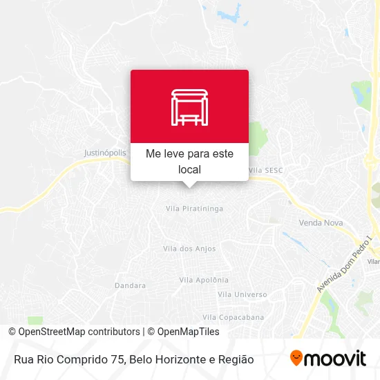 Rua Rio Comprido 75 mapa