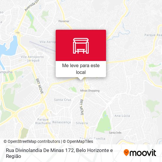 Rua Divinolandia De Minas 172 mapa