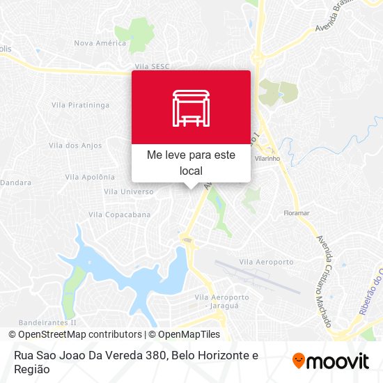 Rua Sao Joao Da Vereda 380 mapa