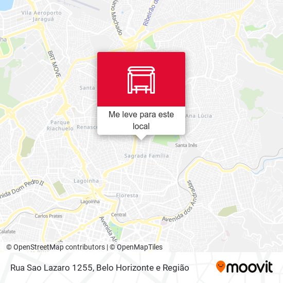 Rua Sao Lazaro 1255 mapa