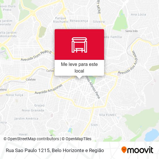 Rua Sao Paulo 1215 mapa