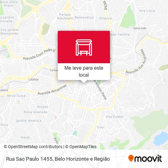 Rua Sao Paulo 1455 mapa