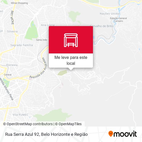 Rua Serra Azul 92 mapa