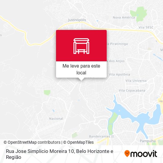 Rua Jose Simplicio Moreira 10 mapa