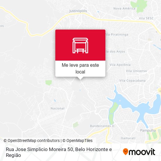 Rua Jose Simplicio Moreira 50 mapa