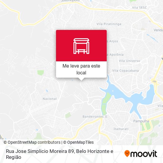 Rua Jose Simplicio Moreira 89 mapa