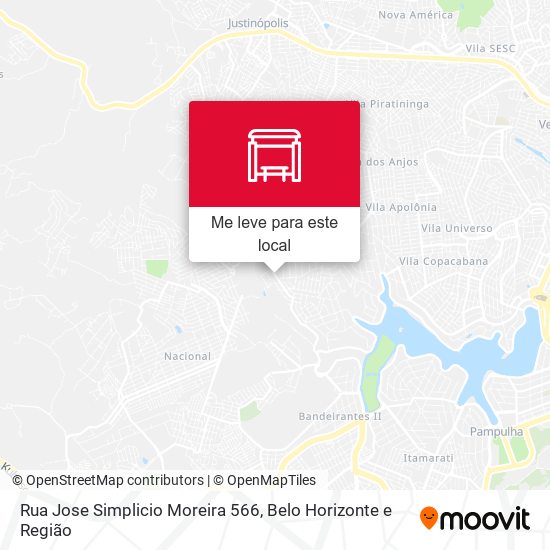 Rua Jose Simplicio Moreira 566 mapa
