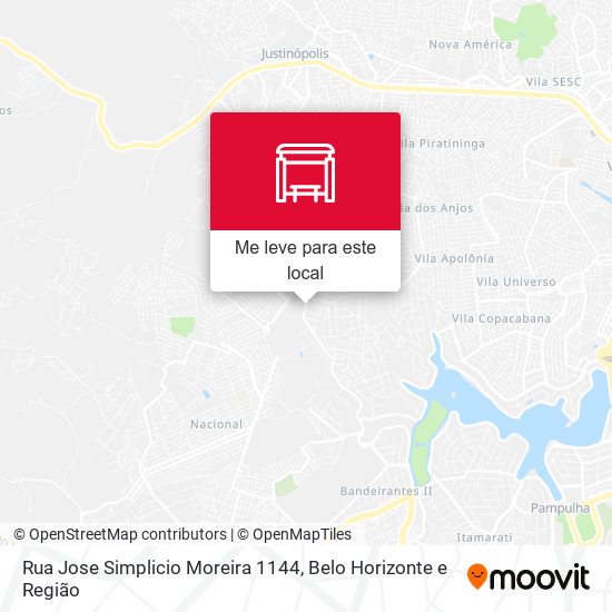 Rua Jose Simplicio Moreira 1144 mapa