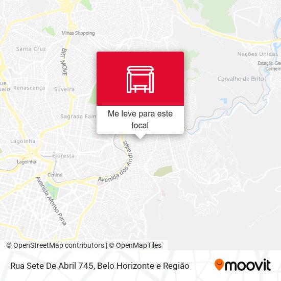 Rua Sete De Abril 745 mapa