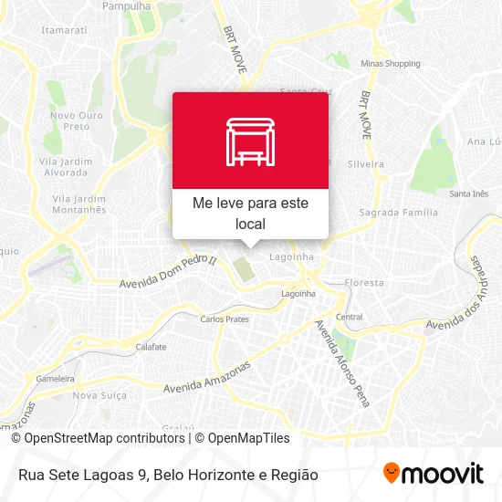 Rua Sete Lagoas 9 mapa