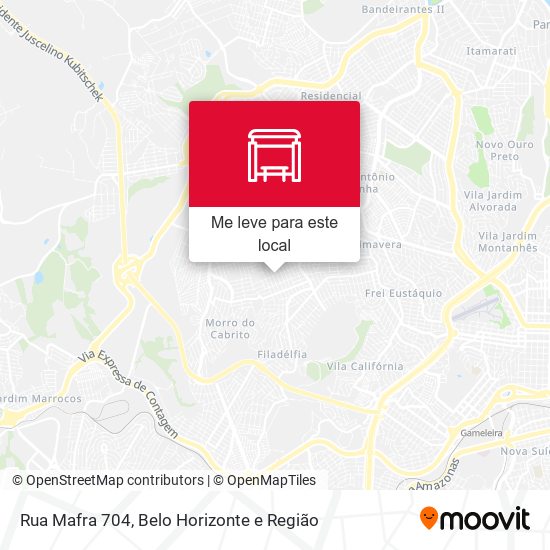 Rua Mafra 704 mapa