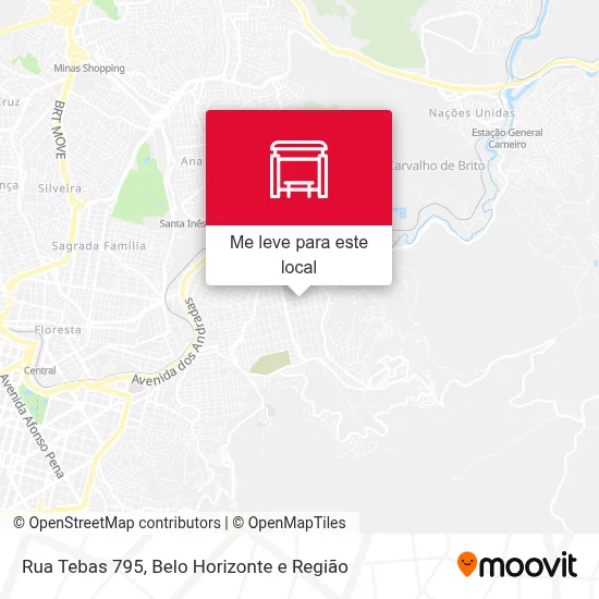 Rua Tebas 795 mapa