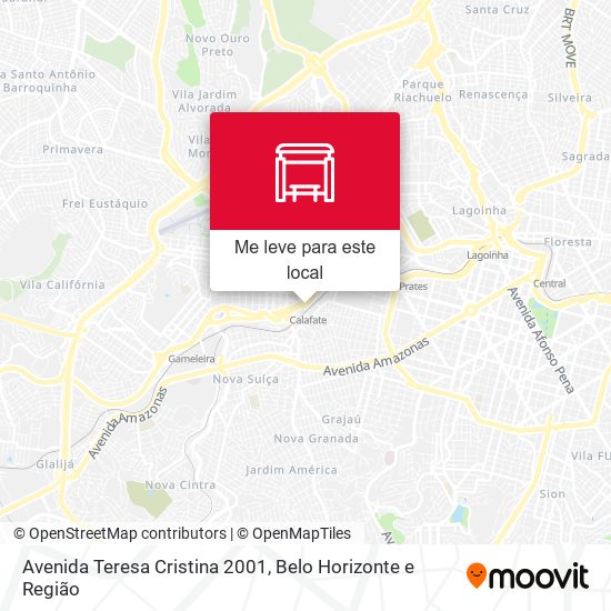 Avenida Teresa Cristina 2001 mapa