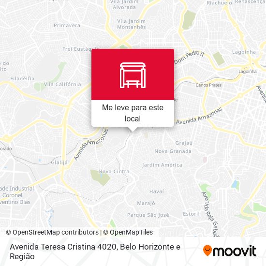 Avenida Teresa Cristina 4020 mapa