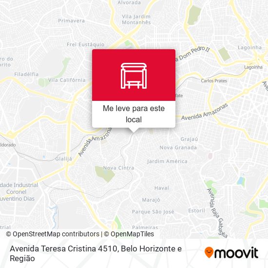 Avenida Teresa Cristina 4510 mapa