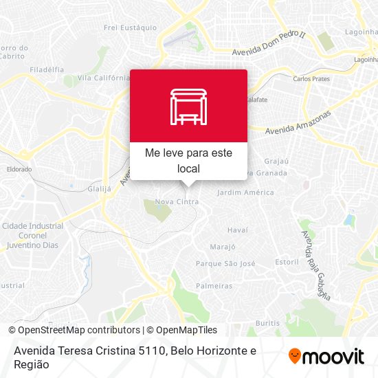 Avenida Teresa Cristina 5110 mapa